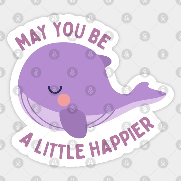 May you be a little happier BTS Tinytan plush whale